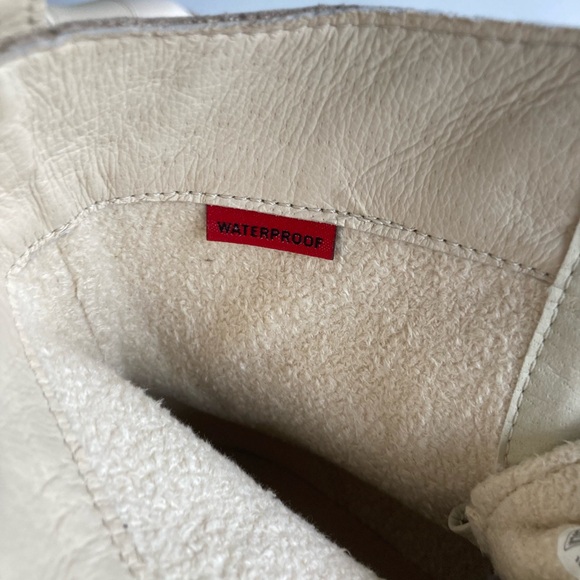 New Sorel Bleached Ceramic Patent Leather Waterproof Combat Boots size 9 - Picture 12 of 15